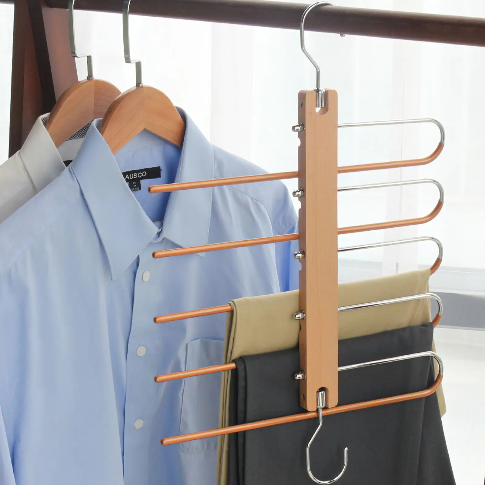 Pant Rack Hanger For Clothes Organizer Multifunction Shelf Closet Storage Organizer Trouser Hanger Wardrobe Trousers Holder
Pant Rack Hanger For Clothes Organizer Multifunction Shelf Closet Storage Organizer Trouser Hanger Wardrobe Trousers Holder