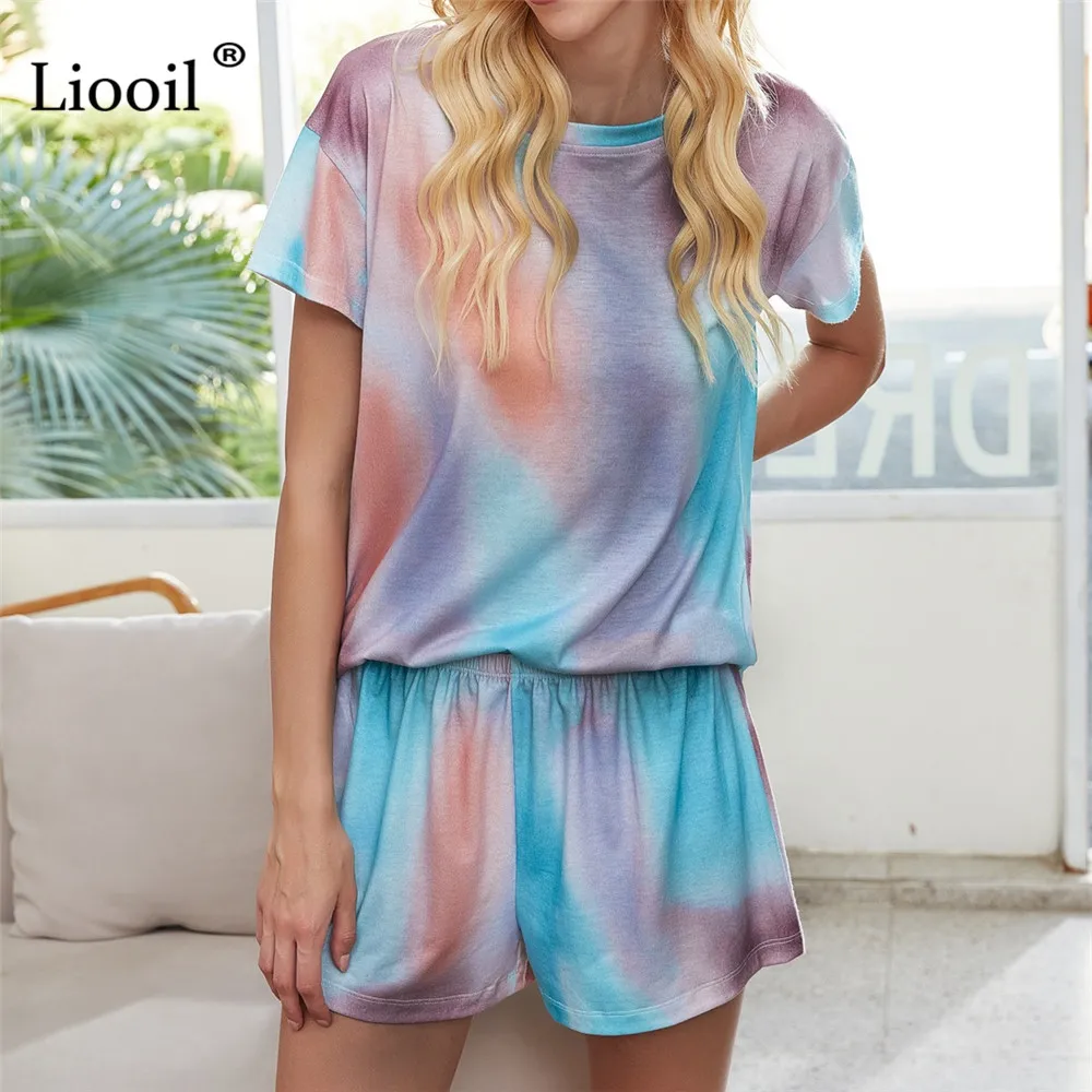 Liooil Tie Dye Two Pieces Print Set Women Tracksuit Loose T Shirt And Shorts Summer Streetwear Short Sleeve Casual Jogger Sets
Liooil Tie Dye Two Pieces Print Set Women Tracksuit Loose T Shirt And Shorts Summer Streetwear Short Sleeve Casual Jogger Sets