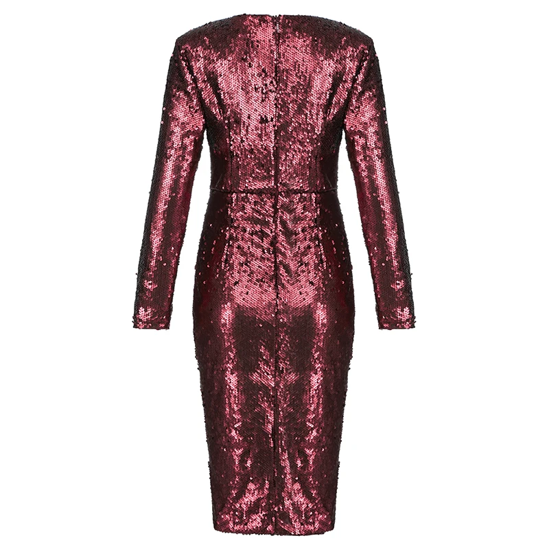 Max Spri 2019 Autumn New Arrival Vestidos Women Party Sexy V Neck Full Sleeved Sequines Split Asymmetrical Hem Midi Draped Dress
Max Spri 2019 Autumn New Arrival Vestidos Women Party Sexy V Neck Full Sleeved Sequines Split Asymmetrical Hem Midi Draped Dress