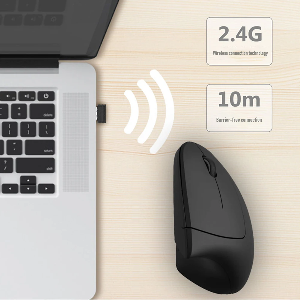 Wireless Vertical Gaming Mouse Snail-shaped Bionic 1600 DPI Adjustable Optical Mice for Office Home 125X67X63mm
Wireless Vertical Gaming Mouse Snail-shaped Bionic 1600 DPI Adjustable Optical Mice for Office Home 125X67X63mm