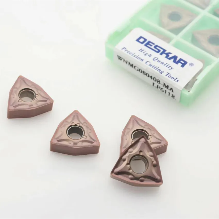 DESKAR WNMG080404 MQ MS MA HA JMS LF6118 / WNMG080408 MQ MS MA HA JMS LF6118 CNC carbide insert For Stainless Steel 10PCS/BOX
DESKAR WNMG080404 MQ MS MA HA JMS LF6118 / WNMG080408 MQ MS MA HA JMS LF6118 CNC carbide insert For Stainless Steel 10PCS/BOX