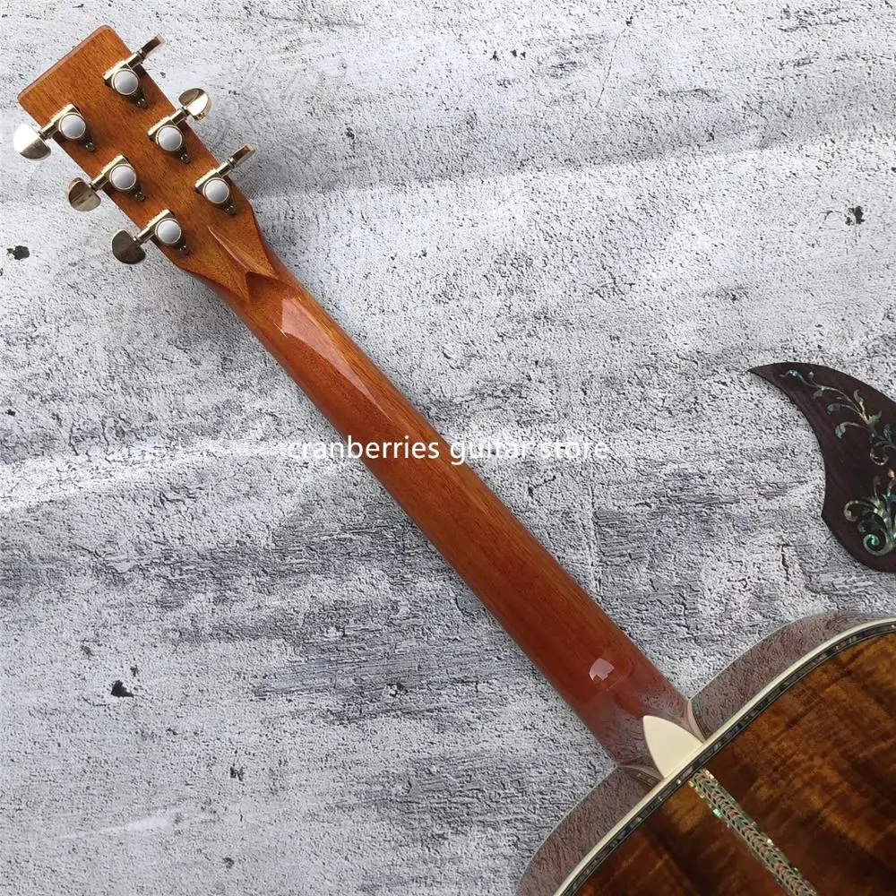 Высокое качество 41 ''kow деревянная акустическая электрогитара ebony fretboard6