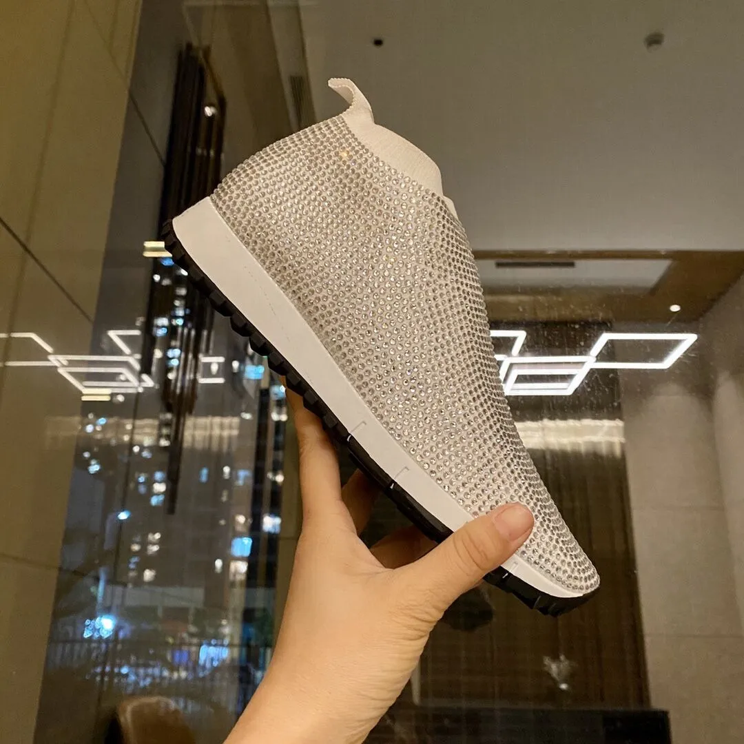 2021 Hot Full Crystal High Top Woman Sock Shoes Fashion All Match Flat Casual Spring Autumn Sports Shoes Designer Brand Shoes
2021 Hot Full Crystal High Top Woman Sock Shoes Fashion All Match Flat Casual Spring Autumn Sports Shoes Designer Brand Shoes