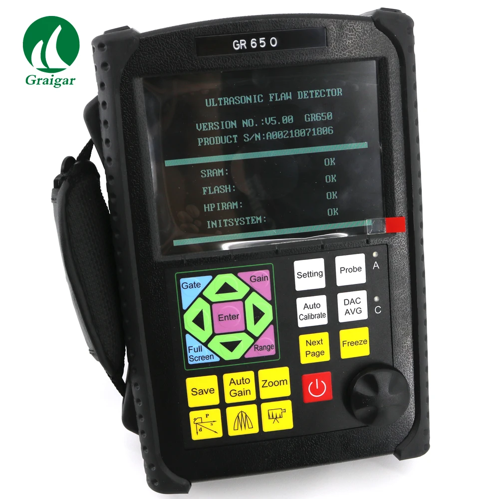 GR650 Digital Ultrasonic Flaw Detector 
GR650 Digital Ultrasonic Flaw Detector