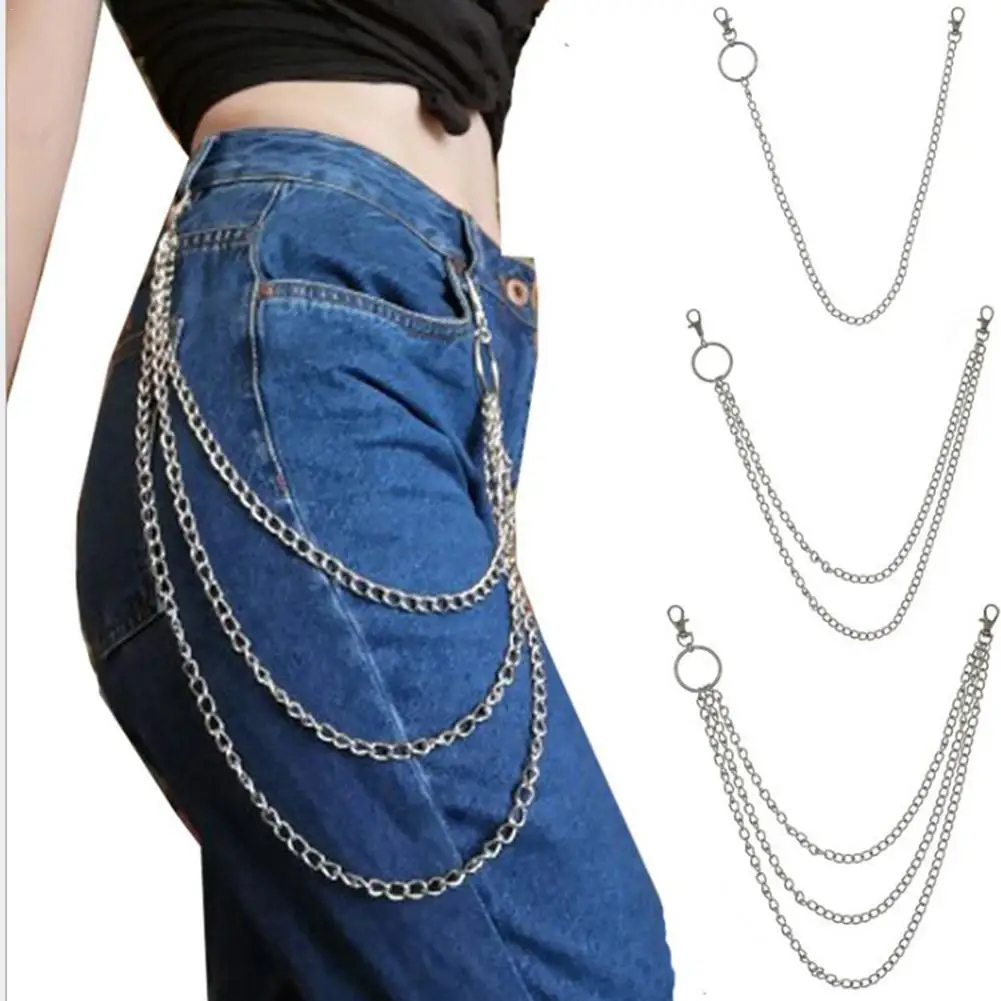 Trousers Wallet Key Chain Rock Punk Hip Hop Waist Chain Pendant Metal Accessories For Jeans Pants Multi Layer Belt Waist Chains
Trousers Wallet Key Chain Rock Punk Hip Hop Waist Chain Pendant Metal Accessories For Jeans Pants Multi Layer Belt Waist Chains