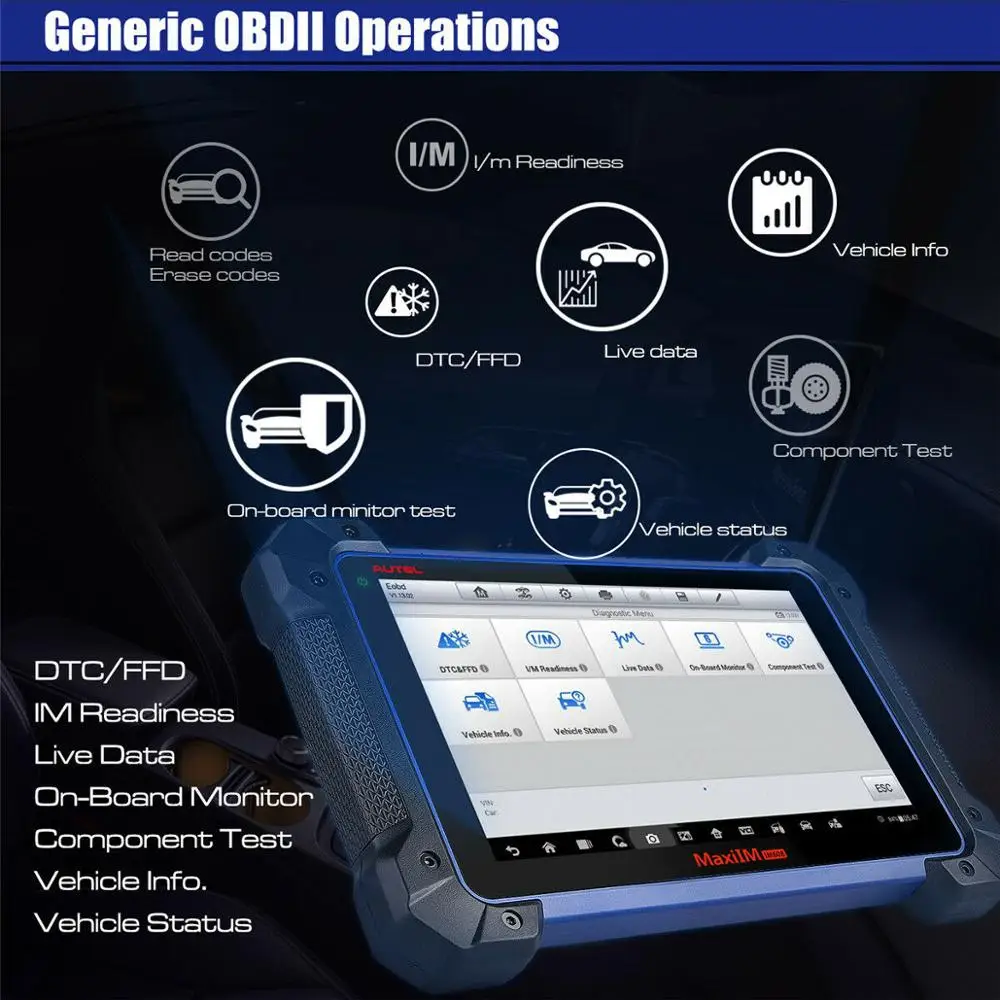 Autel IM608 key programmer car key programmer ECU programmer car diagnostic tool Obd2 scanner escaner automotriz profesional
Autel IM608 key programmer car key programmer ECU programmer car diagnostic tool Obd2 scanner escaner automotriz profesional
