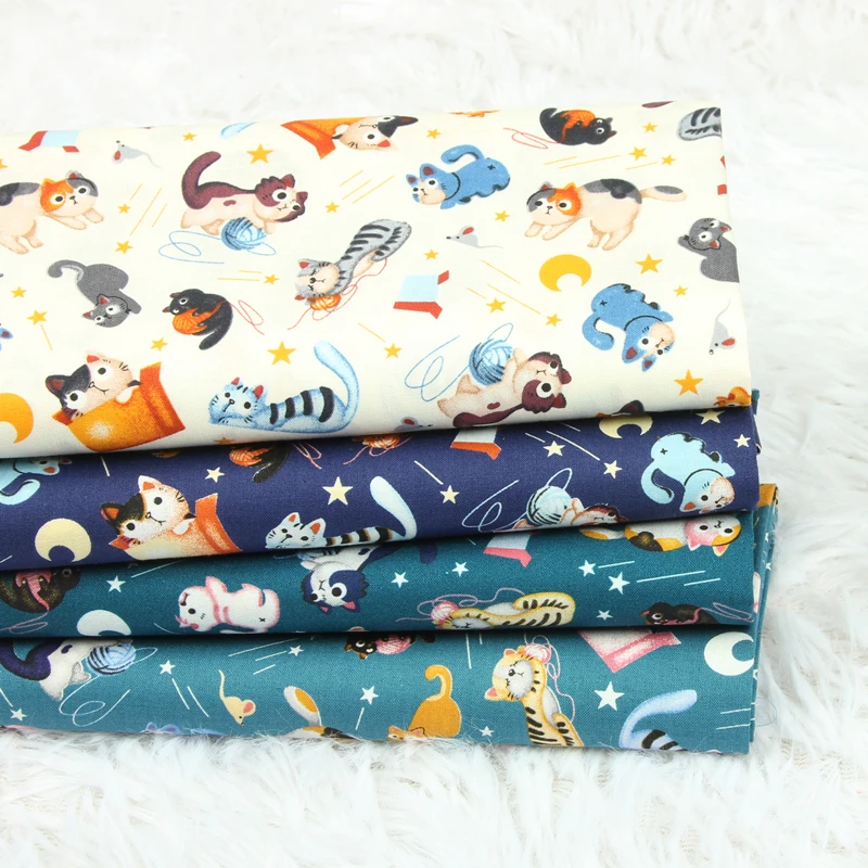 45cm * 110cm Cotton Cartoon Cat Printing Fabric Sewing Material Quilting Patchwork Needlework DIY Handmade Cloth Bag
45cm * 110cm Cotton Cartoon Cat Printing Fabric Sewing Material Quilting Patchwork Needlework DIY Handmade Cloth Bag