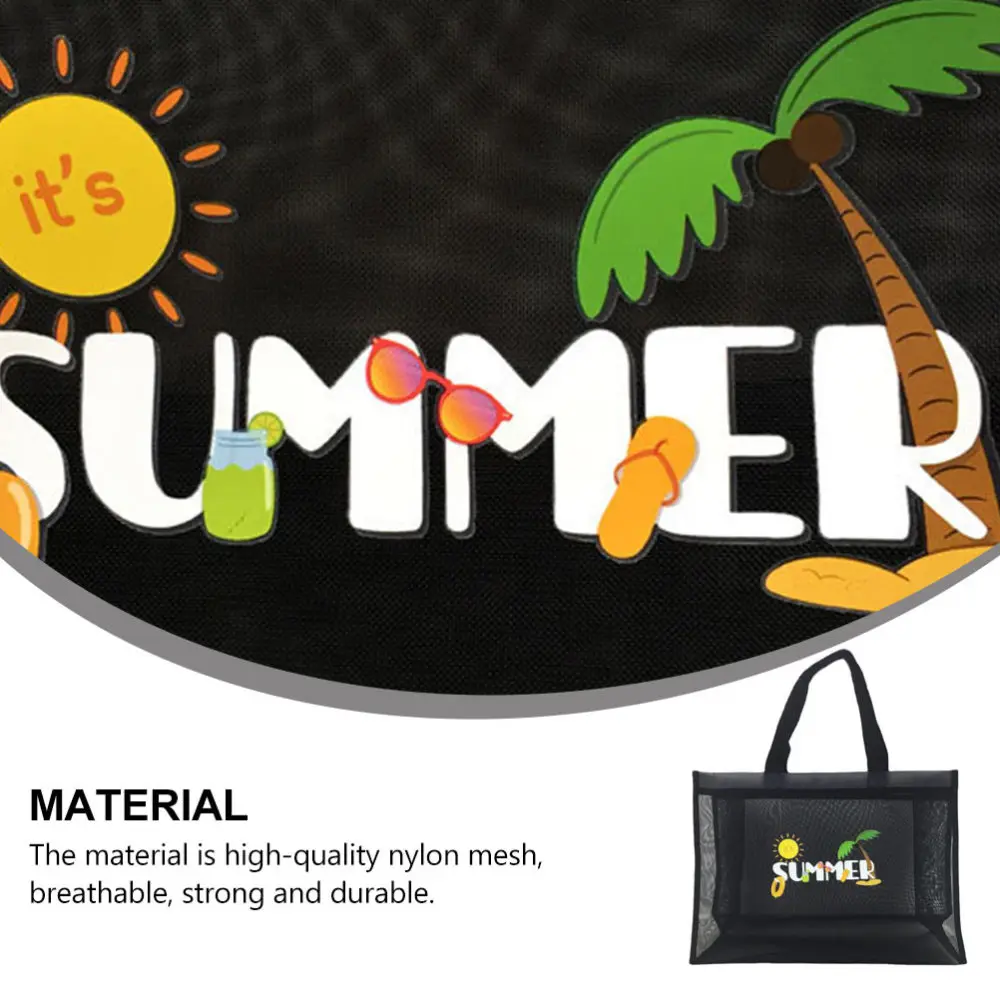 1Pc Decorative Beach Bag Swimming Bag Handheld Pouch Shopping Tote Bag (Black) 
1Pc Decorative Beach Bag Swimming Bag Handheld Pouch Shopping Tote Bag (Black)