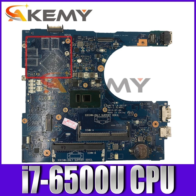 Оригинальная материнская плата для ноутбука DELL Inspiron 5559 i7-6500U материнская плата CN-0RV4XN 0RV4XN LA-D071P SR2EZ DDR3
Оригинальная материнская плата для ноутбука DELL Inspiron 5559 i7-6500U материнская плата CN-0RV4XN 0RV4XN LA-D071P SR2EZ DDR3