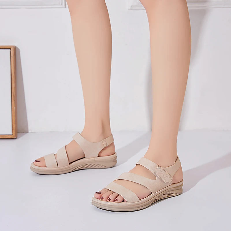 Summer comfortable soft bottom flat heel female sandals casual large size low heel non-slip lightweight beach women sandals
Summer comfortable soft bottom flat heel female sandals casual large size low heel non-slip lightweight beach women sandals