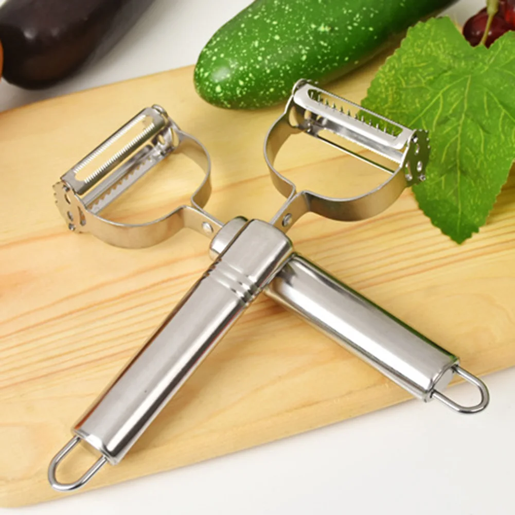 Stainless Steel Peeler Vegetable Cucumber Carrot Fruit Potato Double Planing Grater Planing Kitchen Gadget Kitchen Accessories
Stainless Steel Peeler Vegetable Cucumber Carrot Fruit Potato Double Planing Grater Planing Kitchen Gadget Kitchen Accessories