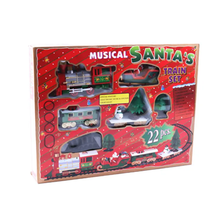 Christmas Children's Electric Toy Railway Train Electric Rail Car Train Toy Set Racing Road Transportation Building Toys
Christmas Children's Electric Toy Railway Train Electric Rail Car Train Toy Set Racing Road Transportation Building Toys