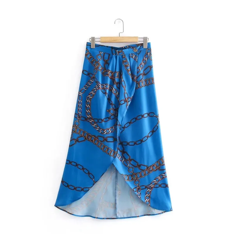Merodi Chic Lady Fashion Chain Pring Single Butoon Blue Long Slit Skirts Womens Casual High Waist Holiday Style A-Line Skirt
Merodi Chic Lady Fashion Chain Pring Single Butoon Blue Long Slit Skirts Womens Casual High Waist Holiday Style A-Line Skirt