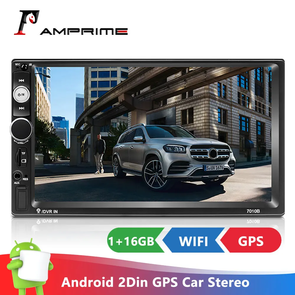 Автомобильный мультимедийный плеер AMPrime универсальная стерео система на Android с 7