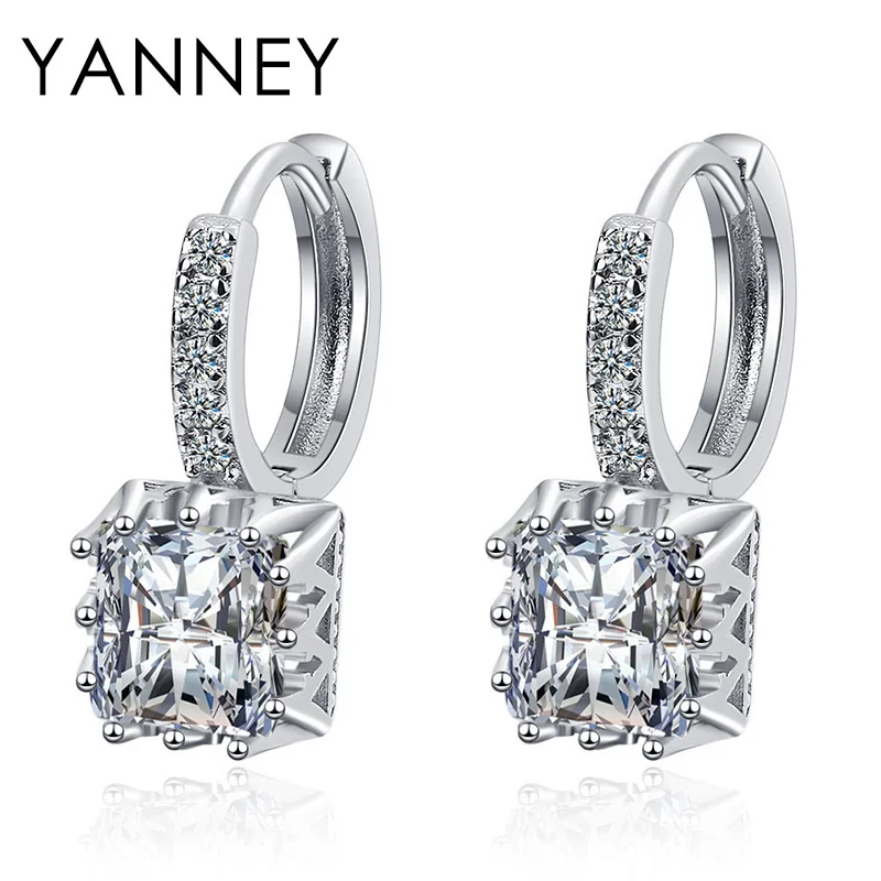 YANNEY 100% 925 Sterling Silver Multicolor Fine Square Zircon Pendant Earrings For Women Luxury Jewelry Gifts
YANNEY 100% 925 Sterling Silver Multicolor Fine Square Zircon Pendant Earrings For Women Luxury Jewelry Gifts