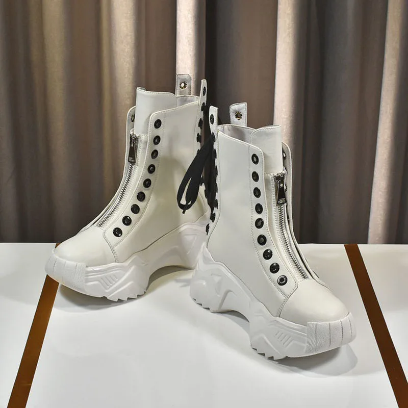 Women's Sneakers 2021 Autumn Woman Fashion Thick-soled High-top Casual Sports Shoes Female Punk Platform Shoes Zapatillas Mujer
Women's Sneakers 2021 Autumn Woman Fashion Thick-soled High-top Casual Sports Shoes Female Punk Platform Shoes Zapatillas Mujer