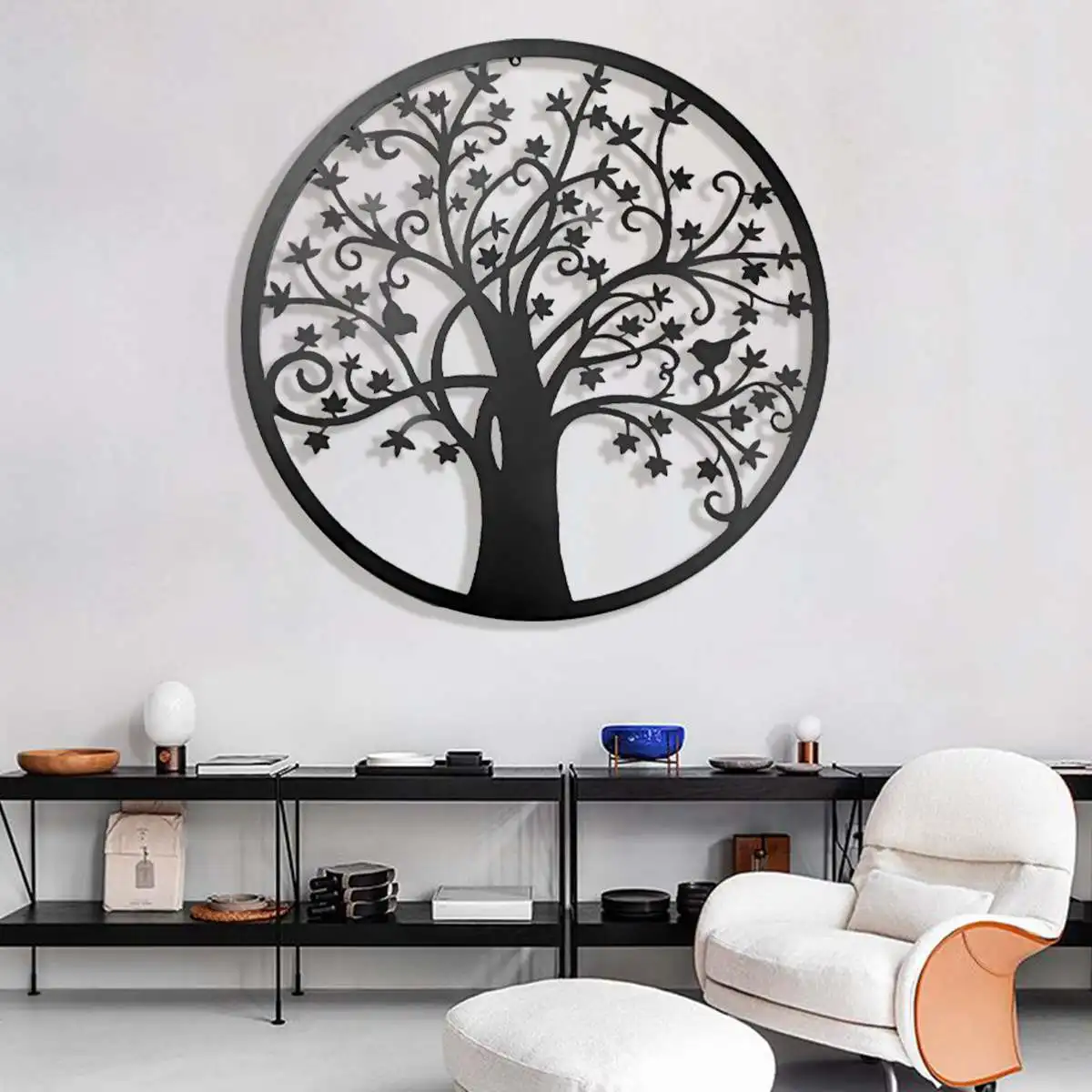 3D Round Wall Hanging Decorations Diameter 60cm/80cm Tree of Life Iron Art Home Hanging Ornament Iron Tree Wall Decoration
3D Round Wall Hanging Decorations Diameter 60cm/80cm Tree of Life Iron Art Home Hanging Ornament Iron Tree Wall Decoration