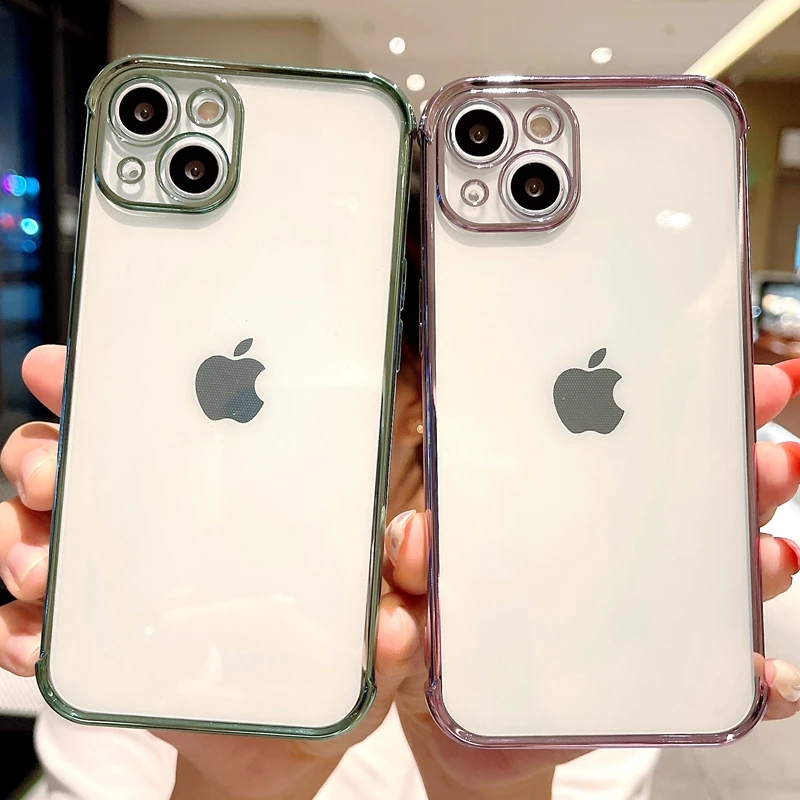 Simpleпрозрачный Гальванизированный телефонный чехол для iPhone 13 11 12 Pro Max Mini XR XS 7 8 Plus SE 2020 противоударный бампер задняя крышка
Simpleпрозрачный Гальванизированный телефонный чехол для iPhone 13 11 12 Pro Max Mini XR XS 7 8 Plus SE 2020 противоударный бампер задняя крышка
