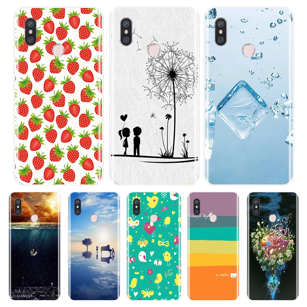 Мягкий силиконовый чехол из ТПУ для телефона Xiaomi Mi Max Note 1 2 3 симпатичная задняя