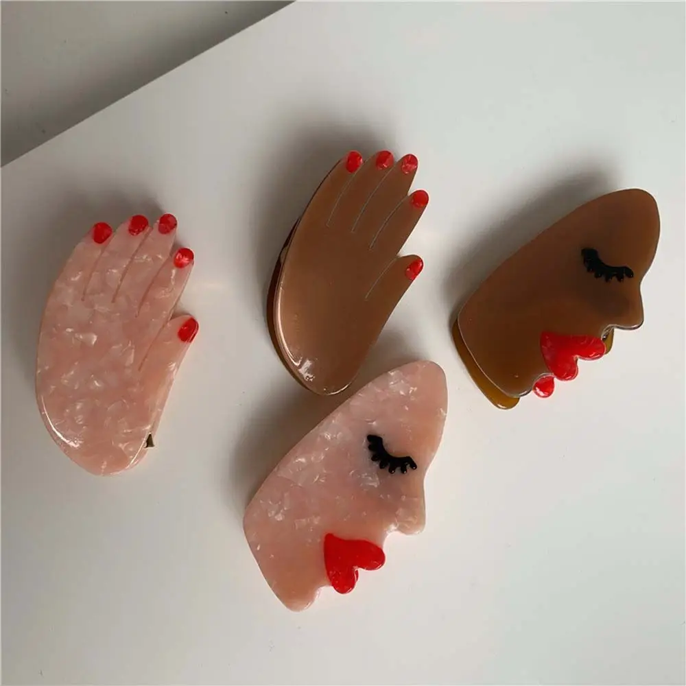Funny Human Face Acetate Sheet Palm for Women Girls Korean Style Hairpins Hair Clip Women Hair Claw Hair Accessories
Funny Human Face Acetate Sheet Palm for Women Girls Korean Style Hairpins Hair Clip Women Hair Claw Hair Accessories
