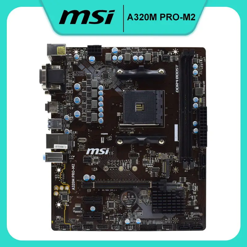 MSI A320M PRO-M2 Motherbaord AMD A32 гнездо AM4 DDR4 PCI-E 3,0 USB2.0 SATA III mикро ATX настольный материнская плата
MSI A320M PRO-M2 Motherbaord AMD A32 гнездо AM4 DDR4 PCI-E 3,0 USB2.0 SATA III mикро ATX настольный материнская плата