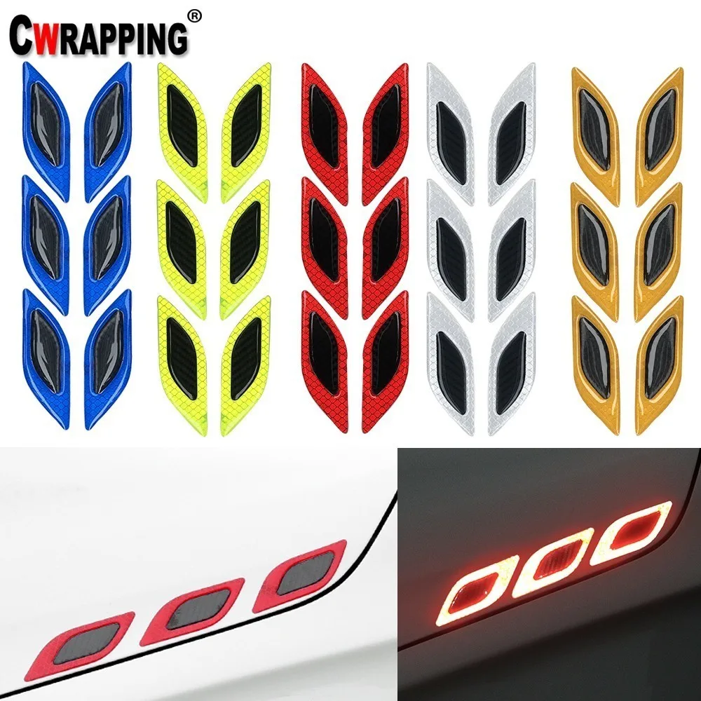 6PCS Car Luminous Car Stickers Cover Scratches Collision Strip Carbon Fiber Bumper Wheel Eyebrows Reflective Sticker Car Styling
6PCS Car Luminous Car Stickers Cover Scratches Collision Strip Carbon Fiber Bumper Wheel Eyebrows Reflective Sticker Car Styling