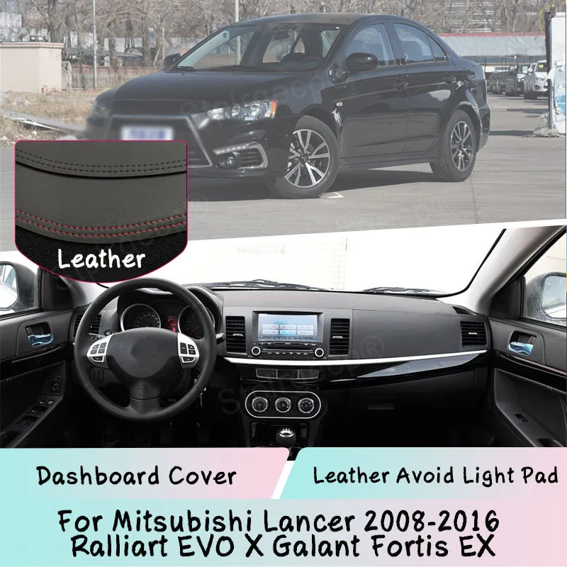 Leather For Mitsubishi Lancer 2008-2016 Ralliart EVO X Galant Fortis EX Dashboard Cover Mat Light-proof pad Anti-UV Dashmat
Leather For Mitsubishi Lancer 2008-2016 Ralliart EVO X Galant Fortis EX Dashboard Cover Mat Light-proof pad Anti-UV Dashmat