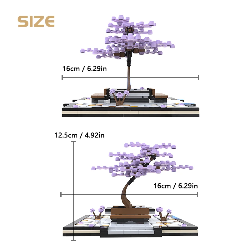 MOC NEW Purple Green Leaves Bonsai Plant Potted Building Blocks Creativity Brain Game DIY Toys for Children Birthday Gifts 2021
MOC NEW Purple Green Leaves Bonsai Plant Potted Building Blocks Creativity Brain Game DIY Toys for Children Birthday Gifts 2021