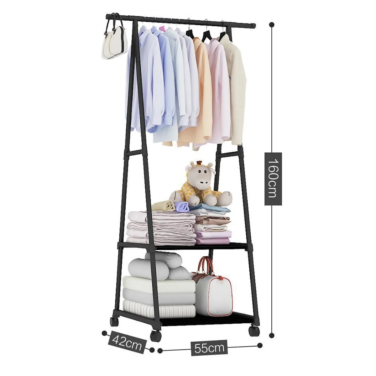 Standing Metal Clothes Holder Assembly Floor Shelf Coat Rack Storage Rack Home Organizer Shelves 3 Colors Garment Display Hanger
Standing Metal Clothes Holder Assembly Floor Shelf Coat Rack Storage Rack Home Organizer Shelves 3 Colors Garment Display Hanger