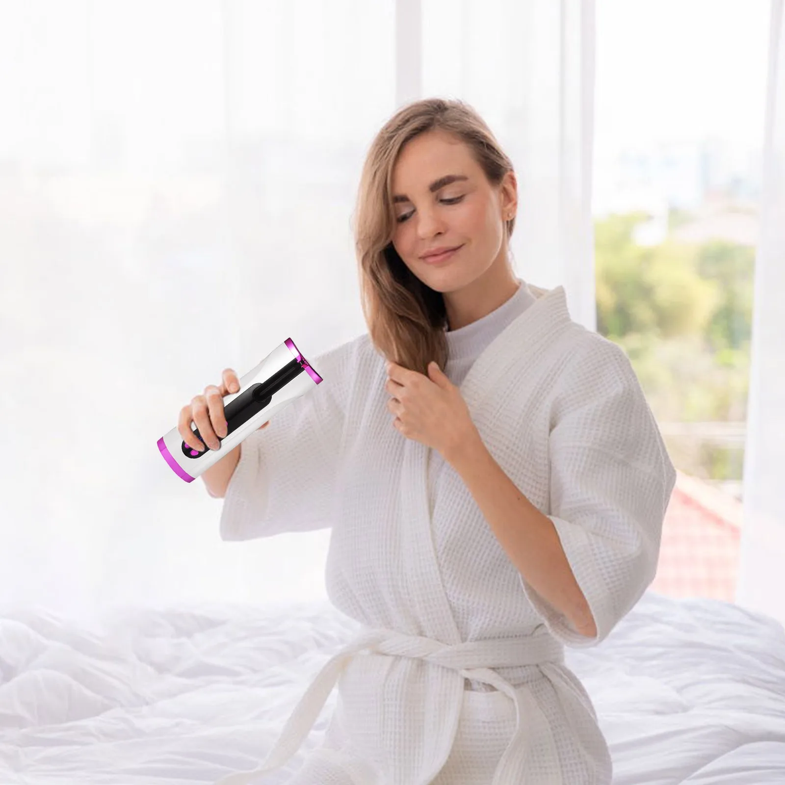 Hair Curler Cordless Hair Curler Portable Ceramic Barrel Automatic Hair Curle Rechargeable Curling Iron
Hair Curler Cordless Hair Curler Portable Ceramic Barrel Automatic Hair Curle Rechargeable Curling Iron