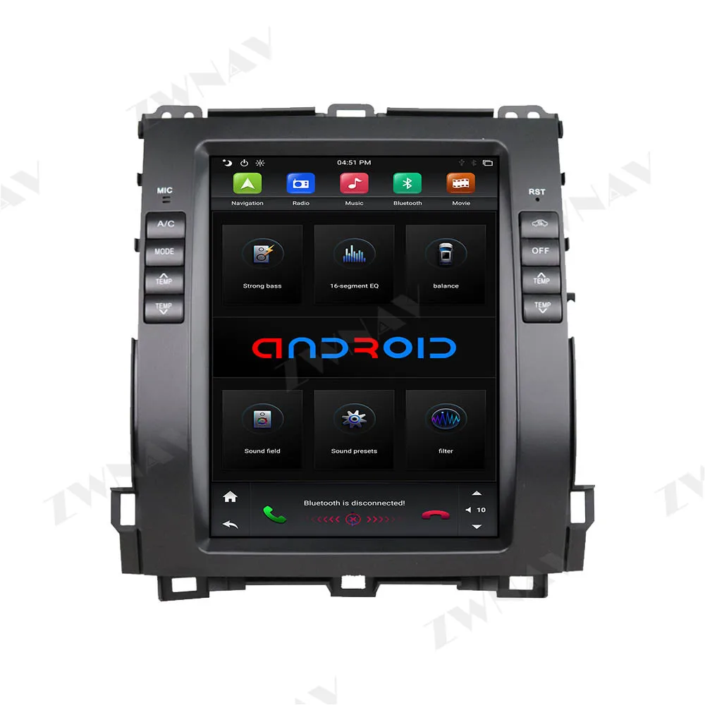 Tesla screen Android 9.0 Car Multimedia Player For Toyota Prado 2002-2008 GPS Navigation Auto video audio radio stereo head unit 
Tesla screen Android 9.0 Car Multimedia Player For Toyota Prado 2002-2008 GPS Navigation Auto video audio radio stereo head unit