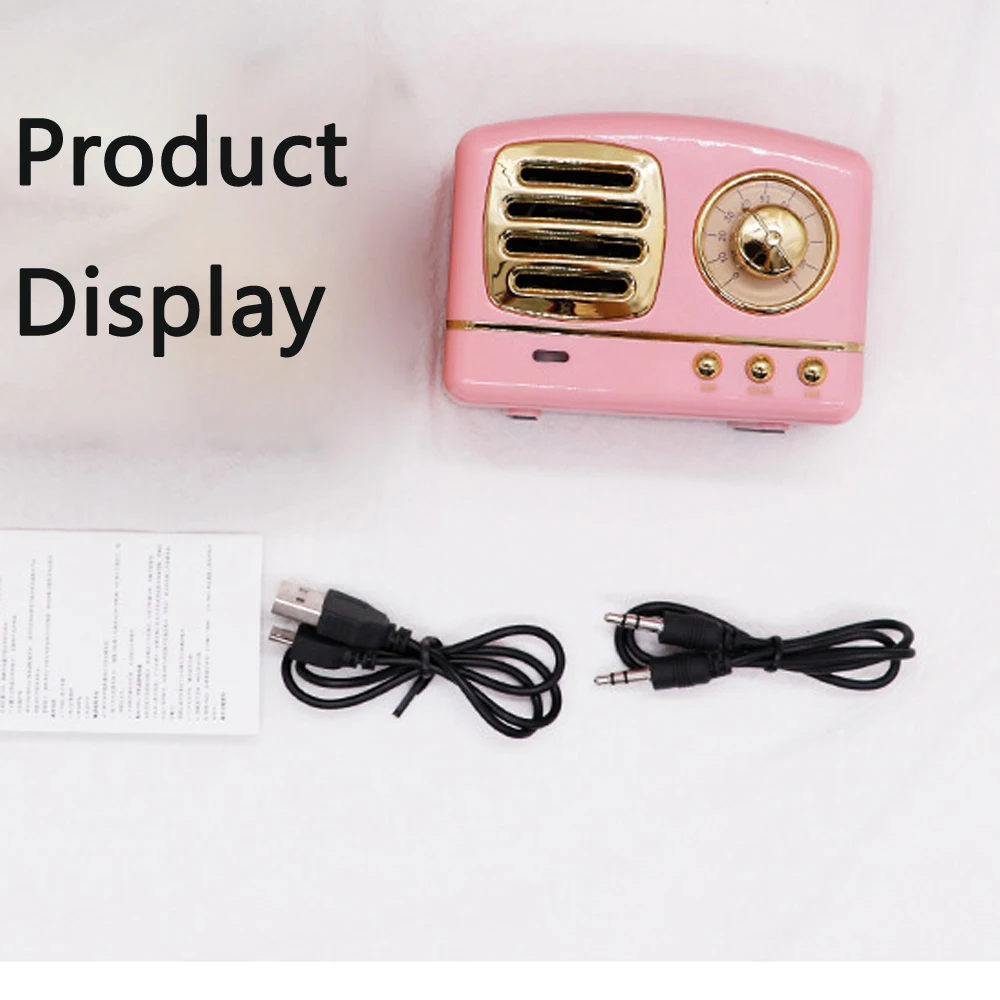 20 PCS Bluetooth Retro Speakers wireless Speakers U disk / TF Card Portable Outdoor mini Speaker Subwoofer HiFi Sound Low N
20 PCS Bluetooth Retro Speakers wireless Speakers U disk / TF Card Portable Outdoor mini Speaker Subwoofer HiFi Sound Low N