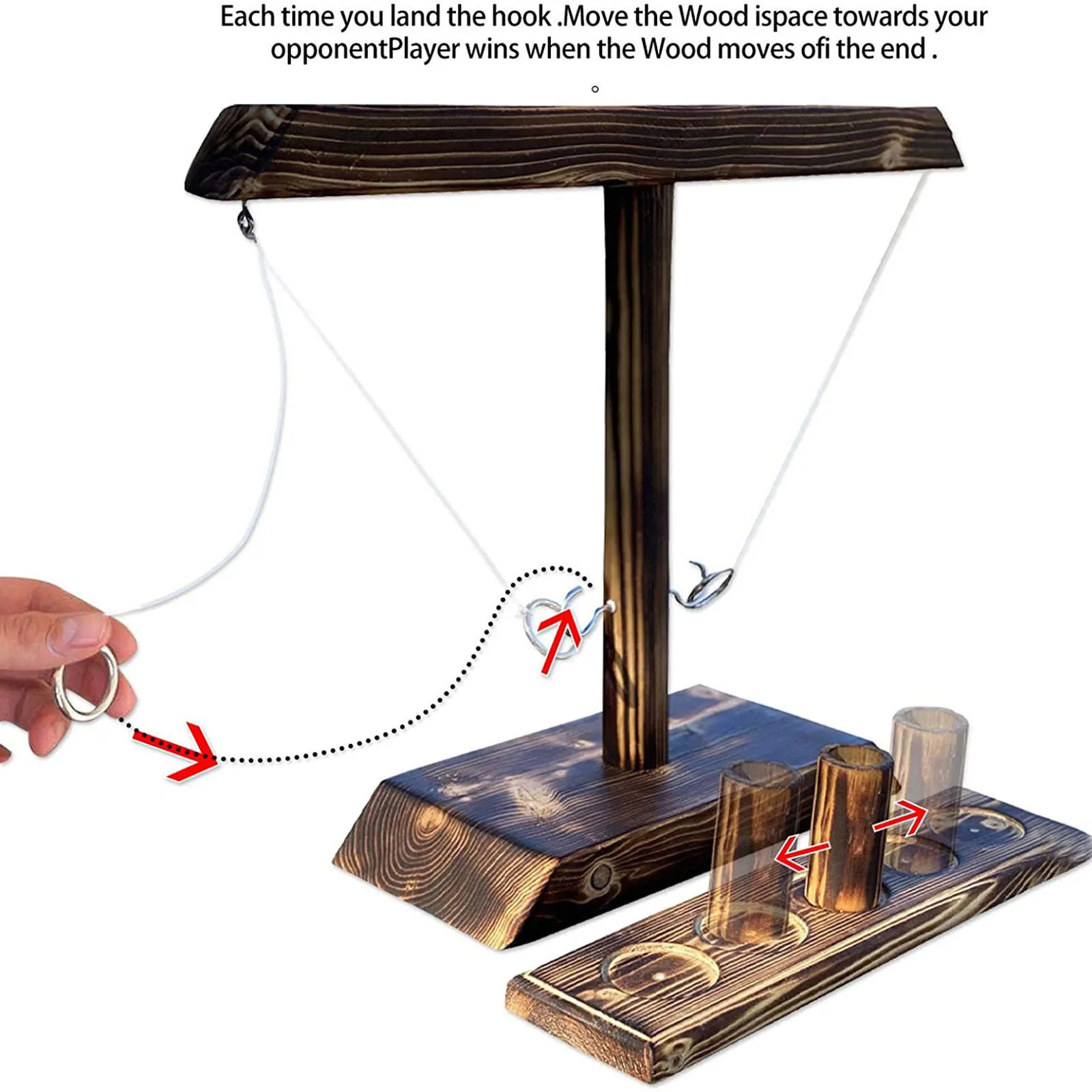 Party Bar Drink Interactive Toy Gathering Games Ring Toss Hook with Shot Ladder Bundle Wooden Loop Cultivate Relationship Toys 
Party Bar Drink Interactive Toy Gathering Games Ring Toss Hook with Shot Ladder Bundle Wooden Loop Cultivate Relationship Toys