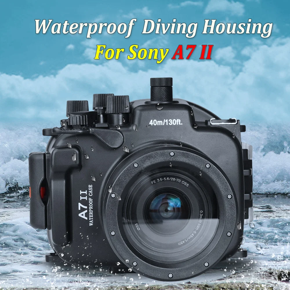 Seafrogs for Sony A7R II / A7S II / A7 II A7M2 40m/130ft Underwater Camera Housing Case Diving Cover Sensor Synchro Cable Port
Seafrogs for Sony A7R II / A7S II / A7 II A7M2 40m/130ft Underwater Camera Housing Case Diving Cover Sensor Synchro Cable Port