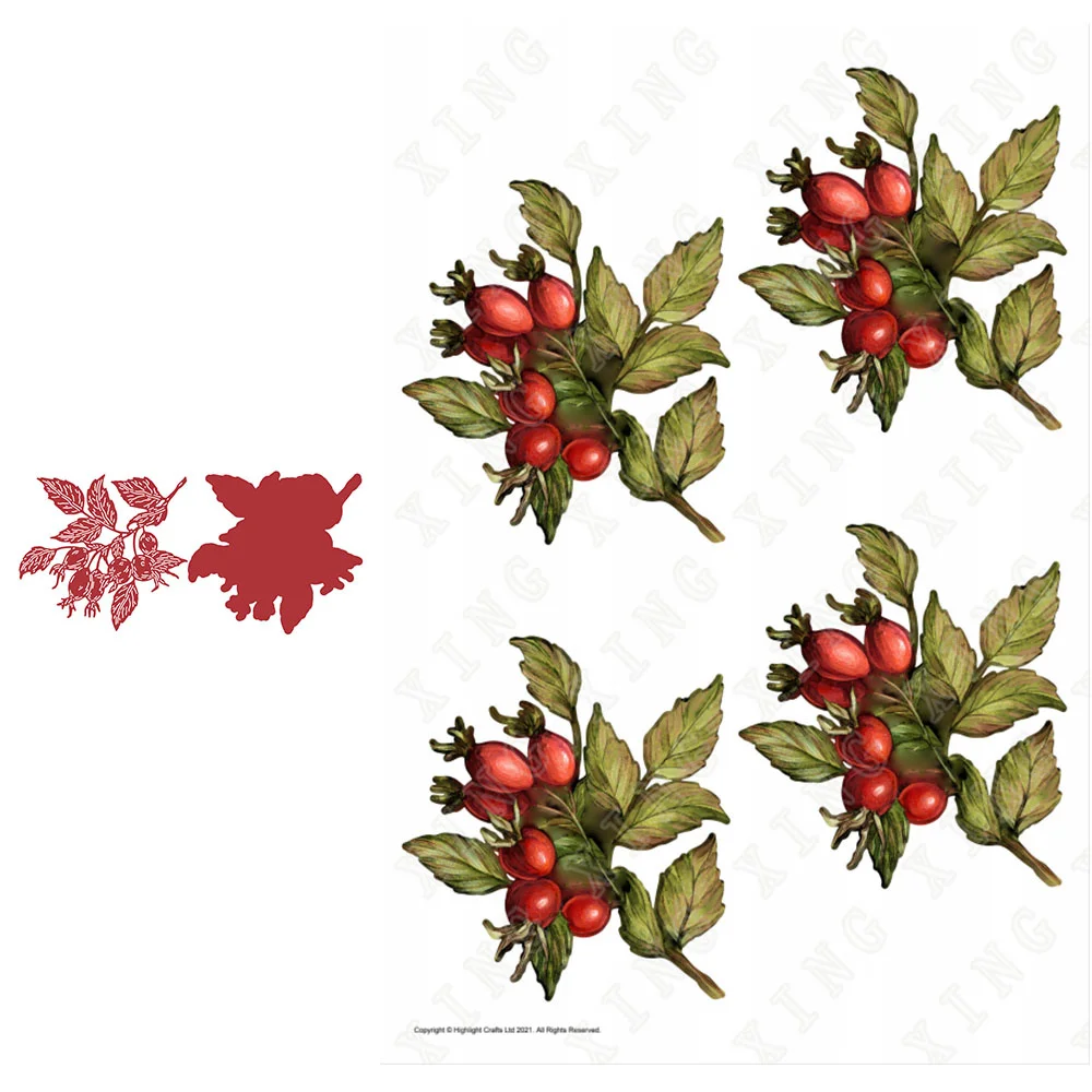 Newest Ruby Rosehips Plants Patterns Metal Cutting Dies DIY Crafts Scrapbooking Album Diary Paper 3D Embossing Decoration Molds
Newest Ruby Rosehips Plants Patterns Metal Cutting Dies DIY Crafts Scrapbooking Album Diary Paper 3D Embossing Decoration Molds