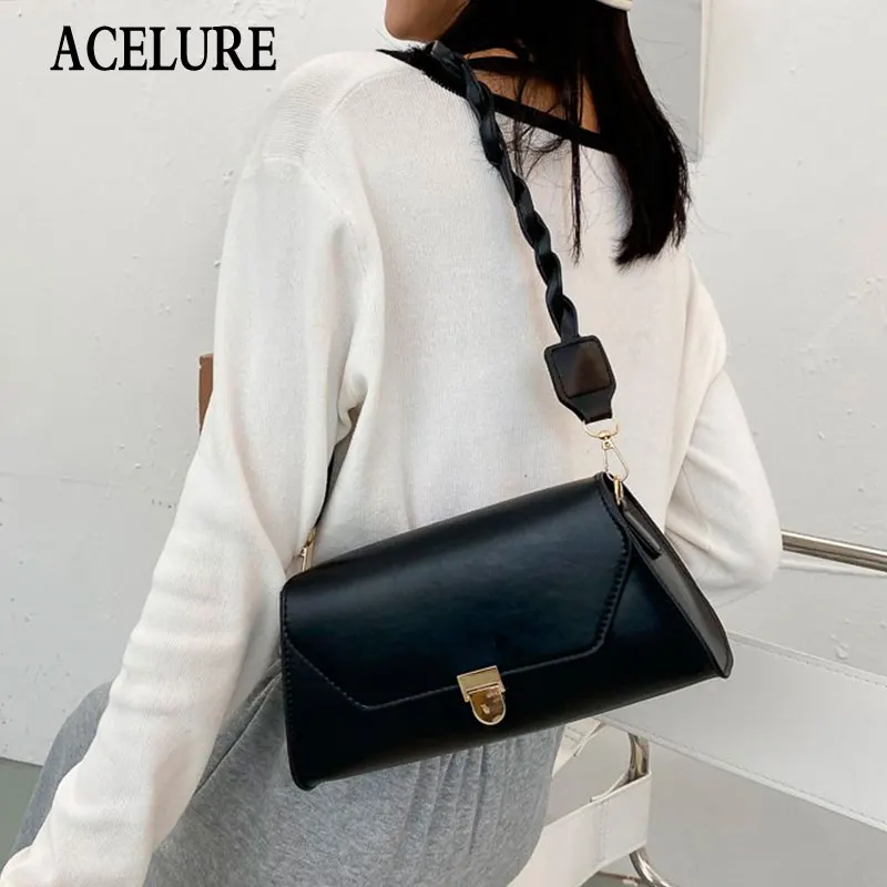 ACELURE Cover Messenger Bags Shopping Purse Business Flap All-matchElegant Ladies Solid Color Small Shoulder Bags for Women
ACELURE Cover Messenger Bags Shopping Purse Business Flap All-matchElegant Ladies Solid Color Small Shoulder Bags for Women
