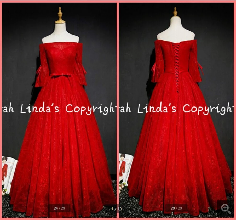 2020 new designer red lace a line prom dress off the shoulder 3/4 sleeve scoop neck with bow prom gowns formal evening dresses
2020 new designer red lace a line prom dress off the shoulder 3/4 sleeve scoop neck with bow prom gowns formal evening dresses