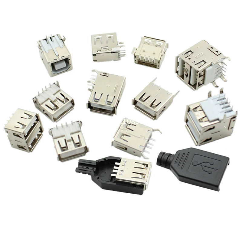 10PCS USB Interface Female Square Socket A Type B Female 90 Degree Bent Leg Double-sided 180 Degree Vertical Straight Leg Patch
10PCS USB Interface Female Square Socket A Type B Female 90 Degree Bent Leg Double-sided 180 Degree Vertical Straight Leg Patch