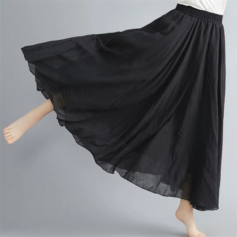 Mazefeng 2020 Women Maxi Skirts Spring Summer Pleated 20 Colors Cotton and Linen Flared High Elastic Waist Long Skirts
Mazefeng 2020 Women Maxi Skirts Spring Summer Pleated 20 Colors Cotton and Linen Flared High Elastic Waist Long Skirts