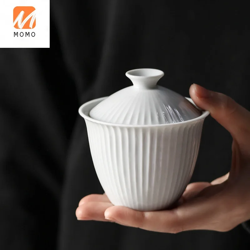 Handmade Japanese Style Porcelain Gaiwan Jingdezhen White Porcelain Cup Brewing Bowl Zen Kung Fu Tea Teaware Gaiwan Household
Handmade Japanese Style Porcelain Gaiwan Jingdezhen White Porcelain Cup Brewing Bowl Zen Kung Fu Tea Teaware Gaiwan Household