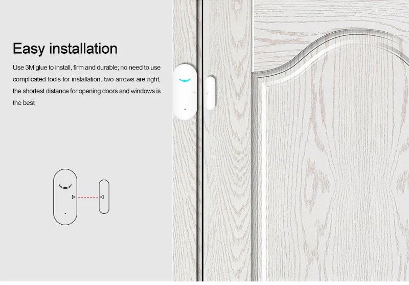 Tuya Smart Door Sensor Wireless Window Open Closed Detector App Notification Alert Security Alarm with Alexa Google Home 
Tuya Smart Door Sensor Wireless Window Open Closed Detector App Notification Alert Security Alarm with Alexa Google Home