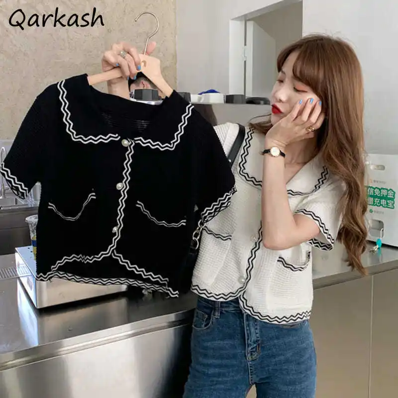 Jackets Women Short Sleeve Solid Color Pockets Embroidery Elegant Princess Sweet Outerwear Summer Ladies Single Breasted Retro
Jackets Women Short Sleeve Solid Color Pockets Embroidery Elegant Princess Sweet Outerwear Summer Ladies Single Breasted Retro