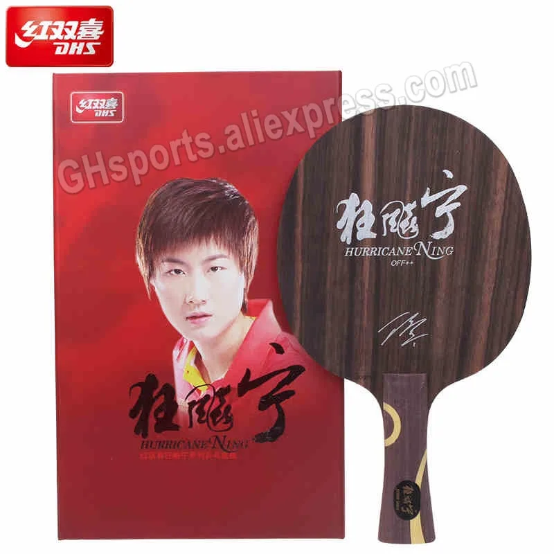 

Dhs Hurricane Ning Ding Ning Used Table Tennis Blade 5 Ply Ebony Racket Ping Pong Bat Paddle