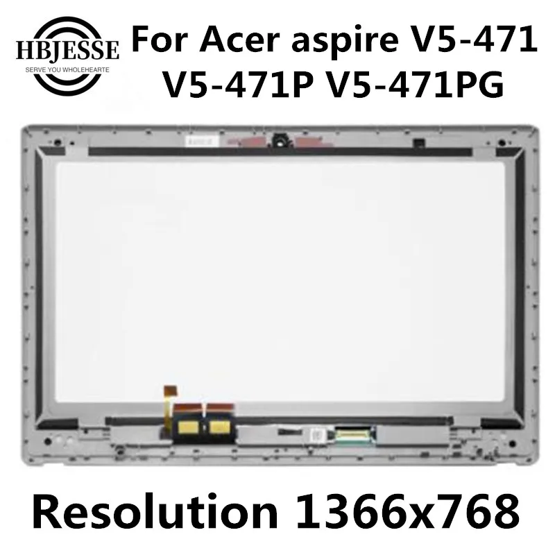 Оригинальный Новый 14-дюймовый сенсорный ЖК-экран в сборе для Acer aspire V5-471 V5-471P V5-471PG