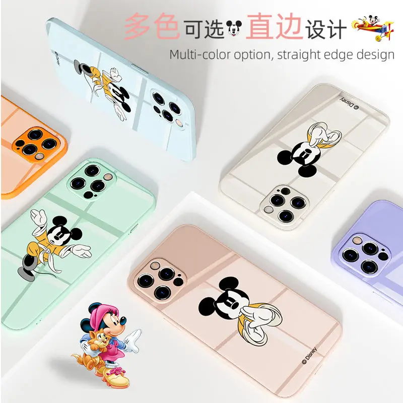 Disney Mickey Minnie Cartoon Glass Mobile Phone Case for iPhone 13 13pro 13mini 13pro max Plus Cute Anti-fall Cellphone Shell
Disney Mickey Minnie Cartoon Glass Mobile Phone Case for iPhone 13 13pro 13mini 13pro max Plus Cute Anti-fall Cellphone Shell