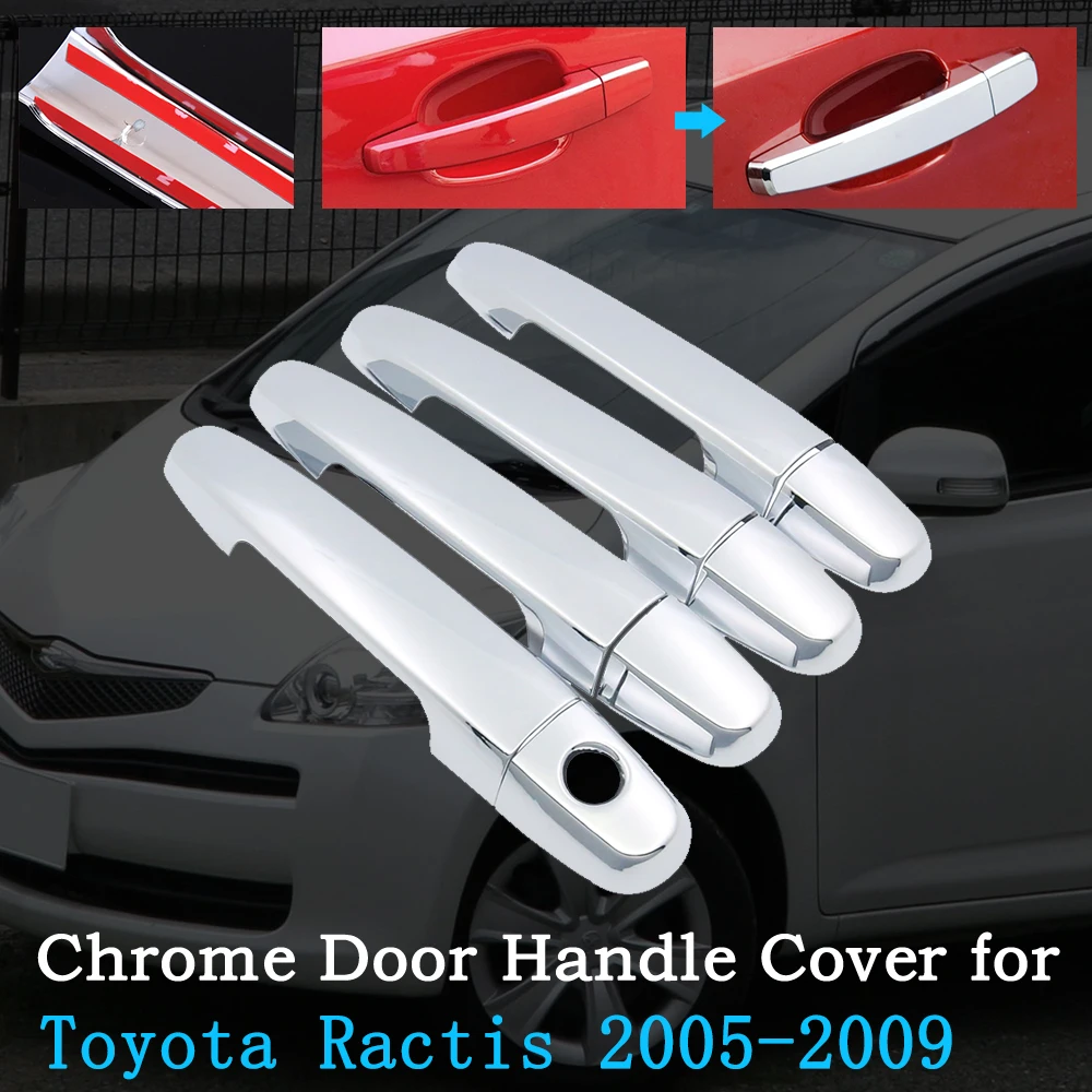 Хромированная крышка ручки двери автомобиля для Toyota Ractis XP100 2005 ~ 2009, комплект обшивки внешнего покрытия, автомобильные наклейки, аксессуары ...
Хромированная крышка ручки двери автомобиля для Toyota Ractis XP100 2005 ~ 2009, комплект обшивки внешнего покрытия, автомобильные наклейки, аксессуары ...