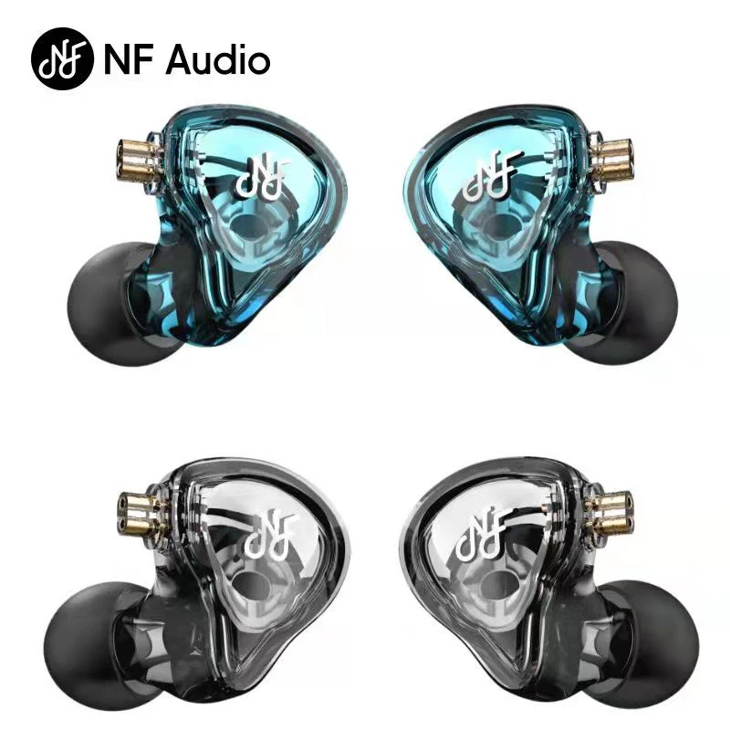 

Наушники-вкладыши NF Audio NM2 с монитором, Hi-Fi, 2 контакта, 0,78 мм, съемный кабель, IEM, адаптер 6,35-3,5