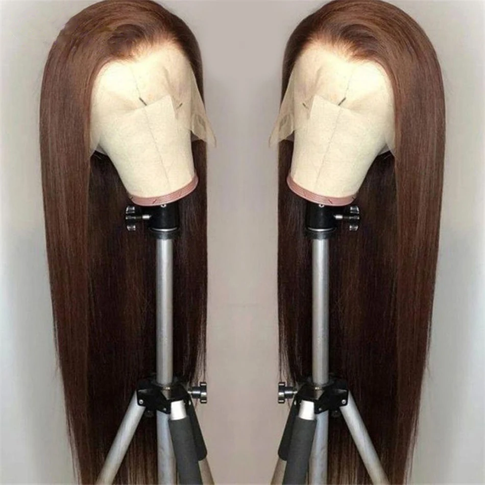 Chocolate Brown Synthetic Hair Silky Straight Lace Front Wigs for Women Free Part Pre Plucked Hairline Synthetic Wigs
Chocolate Brown Synthetic Hair Silky Straight Lace Front Wigs for Women Free Part Pre Plucked Hairline Synthetic Wigs