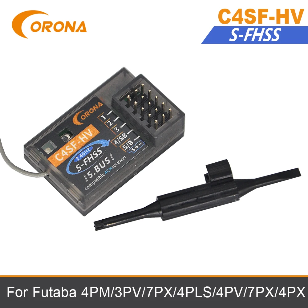 Ресивер CORONA C4SF-HV/FHSS 2 4 ГГц совместимый ресивер SBUS для Futaba 4PM 3PV 7PX T14SG T8J T10J 4PX