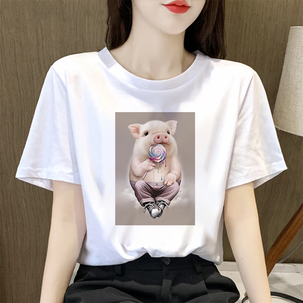 Little pigs love lollipops Printed T Shirts Women 2021 New Arrivals Short Sleeve Casual Leisucre Beautiful Autumn Loose Tshirt 
Little pigs love lollipops Printed T Shirts Women 2021 New Arrivals Short Sleeve Casual Leisucre Beautiful Autumn Loose Tshirt